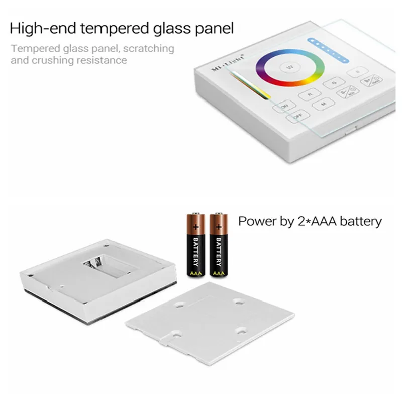 CLAITE 6dBm B0 смарт-панель диммер контроллер работает с RGB CCT RGBW светодиодные полосы