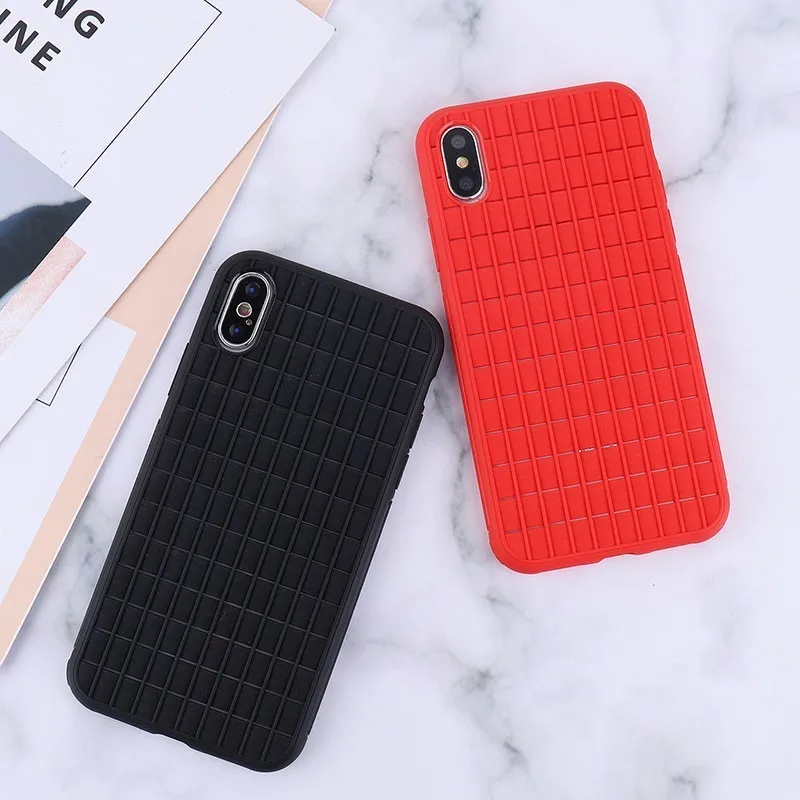 Силиконовый мягкий защитный чехол из ТПУ для Apple X iPhone XR XS Max ударопрочный дышащий