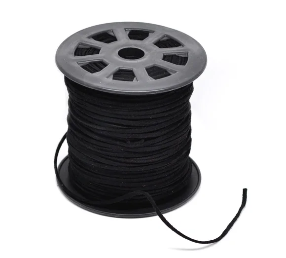 Lovely 1Roll(95M) Black Velvet Cord for Necklace (B13075) | Украшения и аксессуары