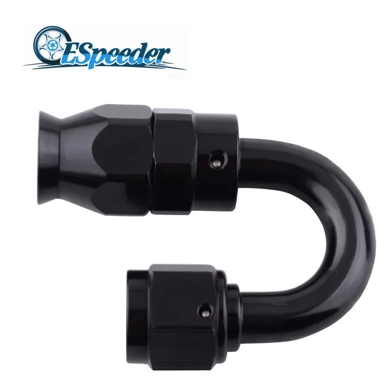 ESPEEDER алюминиевый AN6 90/180 градусов многоразовый PTFE фитинг адаптер на гнездо
