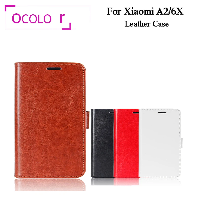 Ocolor для Xiaomi A2/6X кожаный чехол эксклюзивный Телефон держатель кредитной карты