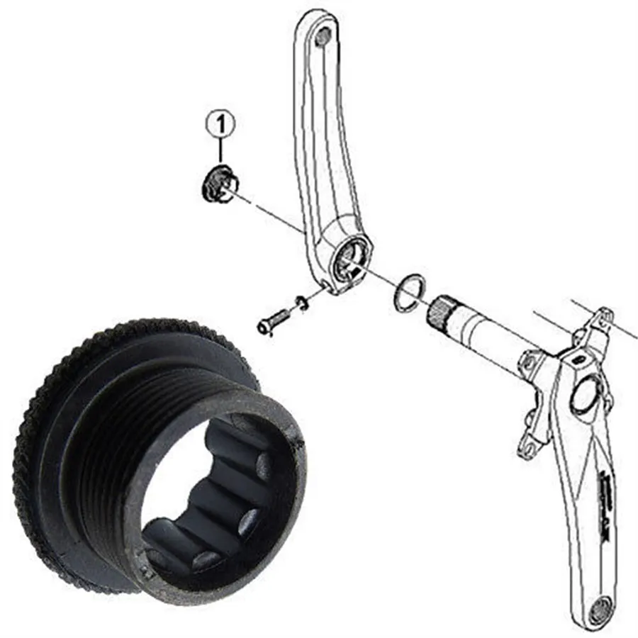 SHIMANO оригинальный HOLLOWTECH рукоятки винт горные велосипеды M4050 M6000 M7000 M8000 рукоятка MTB