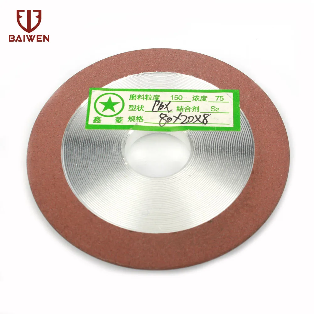 

80mm Widen Diamond Resin Grinding Wheel Hypotenuse For Cutting Polishing Tool 150 Grit