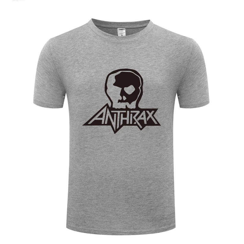 ANTHRAX рок музыки Мужская футболка 2018 Новая одежда для детей с короткими рукавами и