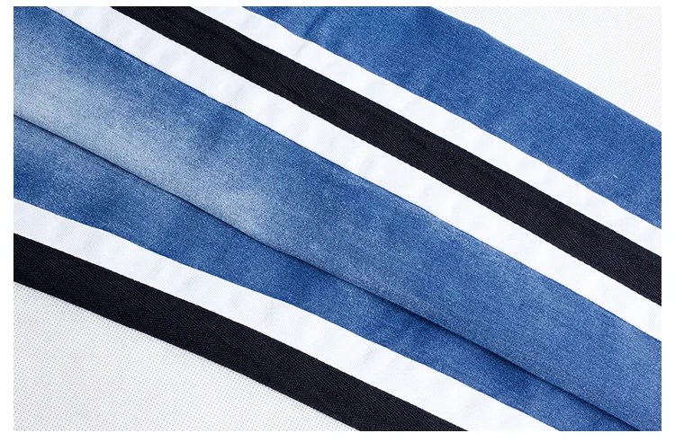 

2019 Stretch Pull On Jeans High Waist Women Side Stripe Pencil Pants Shaping Hip Buttock Female Denim Trousers Slim Plus Size xl