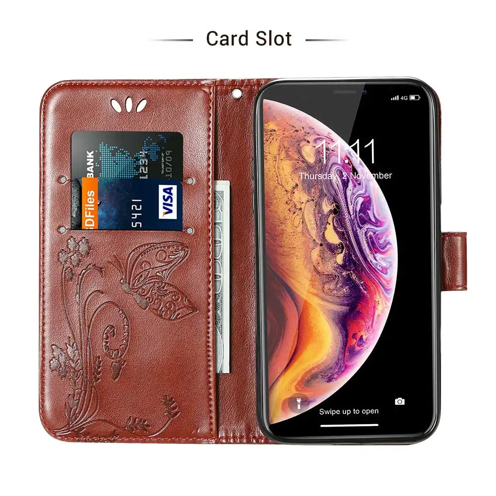 Роскошный флип чехол для телефона из искусственной кожи KISSCASE iPhone 6S 6 7 8 Plus