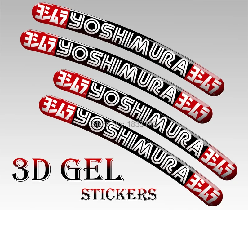 Новый дизайн 3D гелевая наклейка на мотоцикл автомобильная 8 YOSHIMURA для 17 18 21