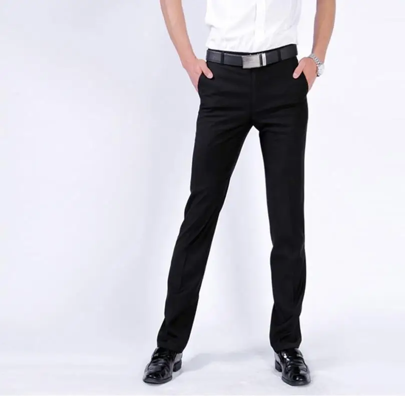 Slim Fit Vestir For Suit Homme Classique Office Calca Social Skinny Dress Pantalon Formal hombre men Korean Pants Trousers |