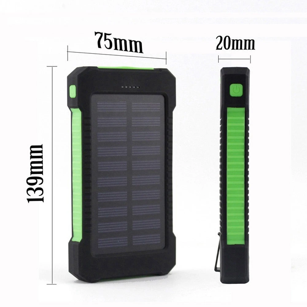FLOVEME Солнечный водонепроницаемый светодиодный светильник power Bank 2 Двойной