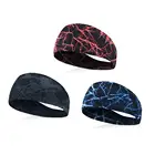 Спортивная модная одежда с рисунком граффити; Освещение эластичные впитывающие повязка на голову Йога спортивные головные уборы для ношения в спортзале
