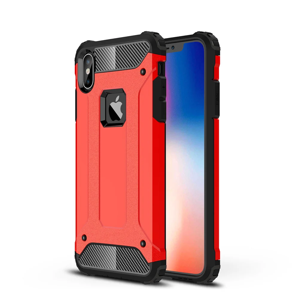 

100pcs/Lot 2 in 1 Rugged Armor Hard PC Shockproof Cover Case For Iphone 13 12 Mini 11 Pro Max Xs SE 2020 Xr X 8 7 Plus