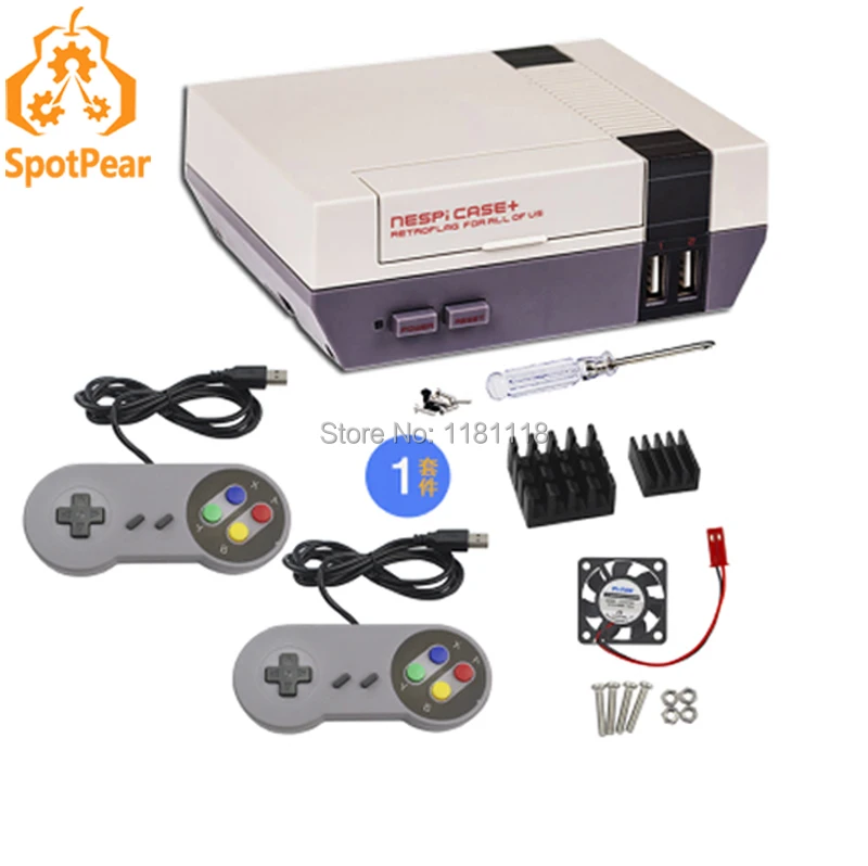 Чехол для Raspberry Pi game Nespi + Ретро Флаг PI 3B с геймпадом|Демонстрационные стенды| |