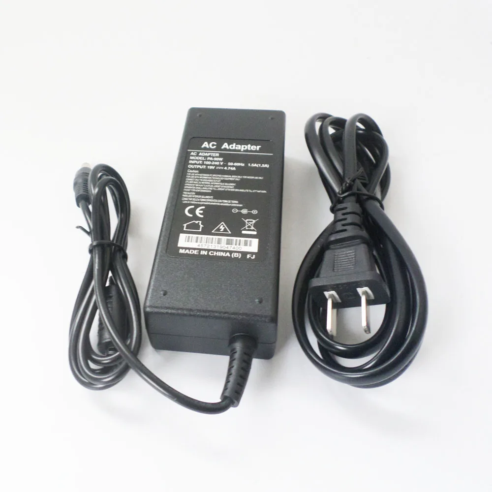 

AC Adapter Power Charger For Toshiba Satellite 1700 1900 1905 M300 M301 M302 M303 M305 M305D PA3516U-1ACA PA3516E-1AC3 19V 4.74A