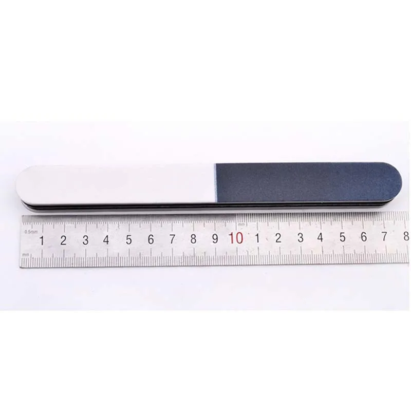Rakado 1PC Nail File Art Salon Glitter Tool Black With White Sand Strip Polished Double-sided Manicure Buffer Pedicure | Красота и