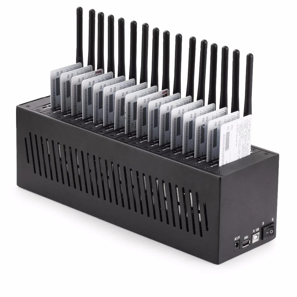 High quality wavecom Q2303 Modem 16 port 900/1800mhz support BULK SMS GSM MODEM |