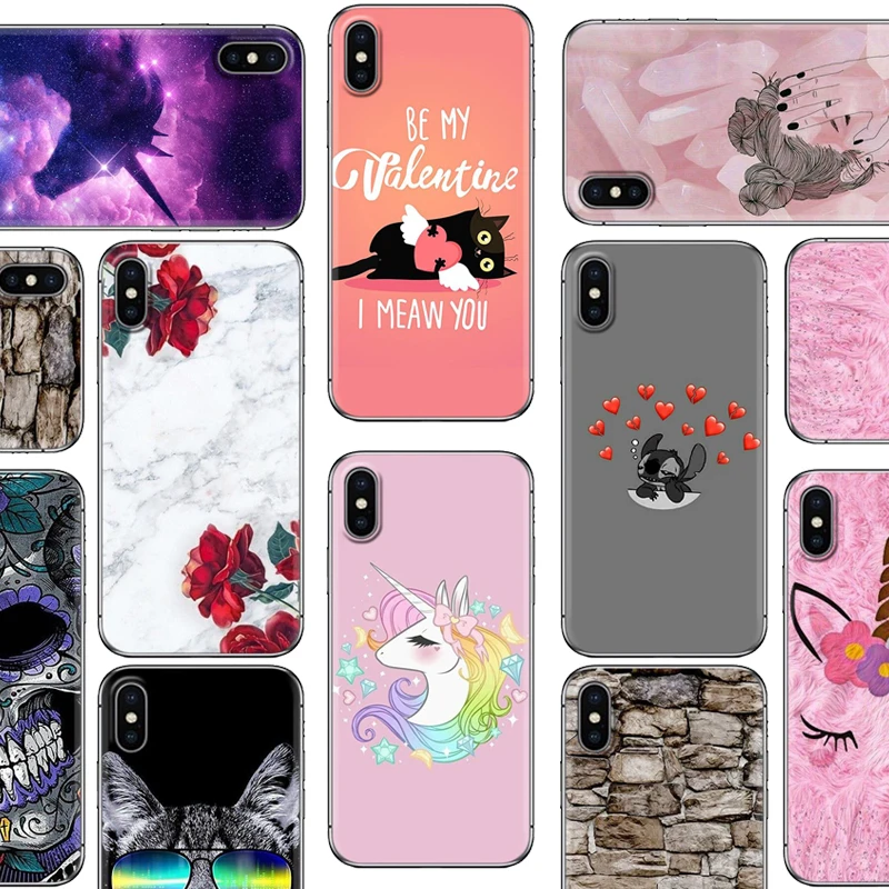 Colorful Painted Soft Phone Cover For Samsung A5 2018/ S7/ S8/ S9/ S9 Plus/ A7 2018 INS Style Cool TPU Skin Case |