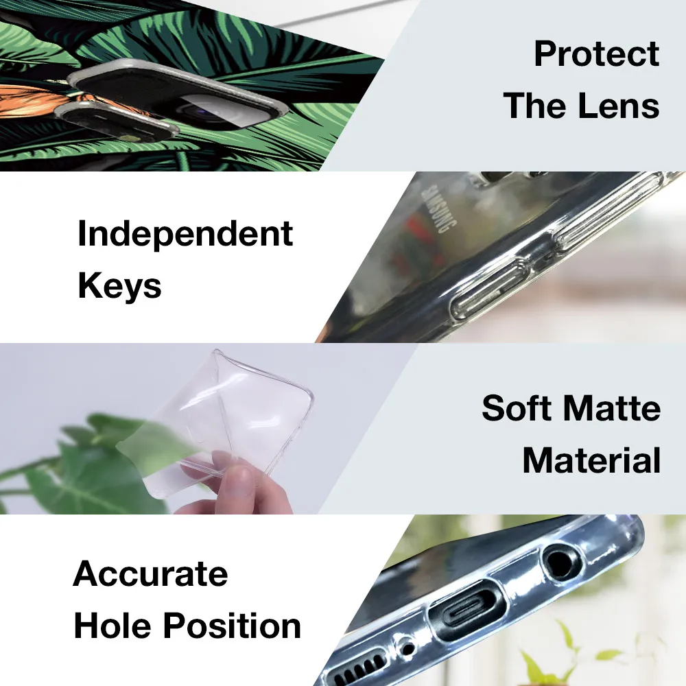 For Samsung S8 S9 Plus Case CASEIER Summer Phone Cases Galaxy S10 S10e S7 Edge Nore 8 9 Soft TPU Cover Funda |