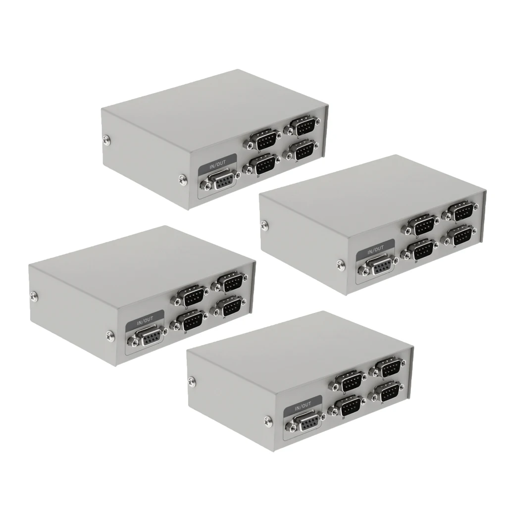 4xprinter DB9 Pin серийный коммутатор RS232 ручной 4 портовый для обмена данными|Сетевые