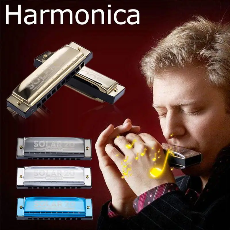 10-hole Harmonica обучающий инструмент для начинающих Брюс плеер тренировка блюз Арфа