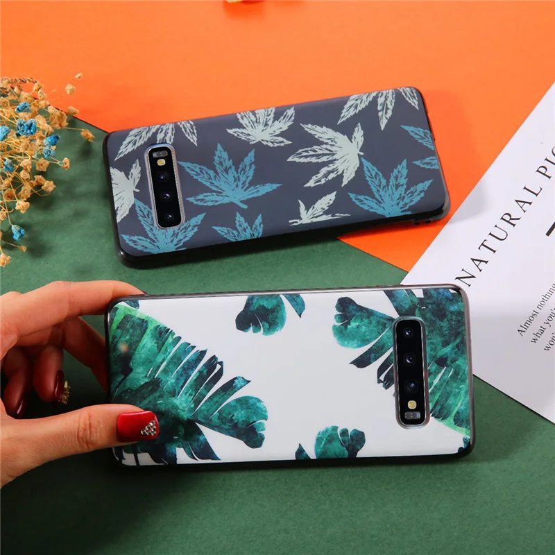 Чехол Lovebay для телефона samsung Galaxy S8 S9 Plus S10 Lite винтажный красивый цветочный лист