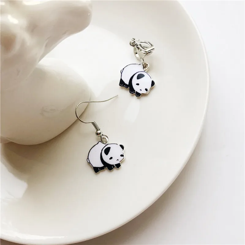 1 pc Cute handmade Panda Baby animal drop dangle Earrings Bijoux Jewelry accessories | Украшения и аксессуары
