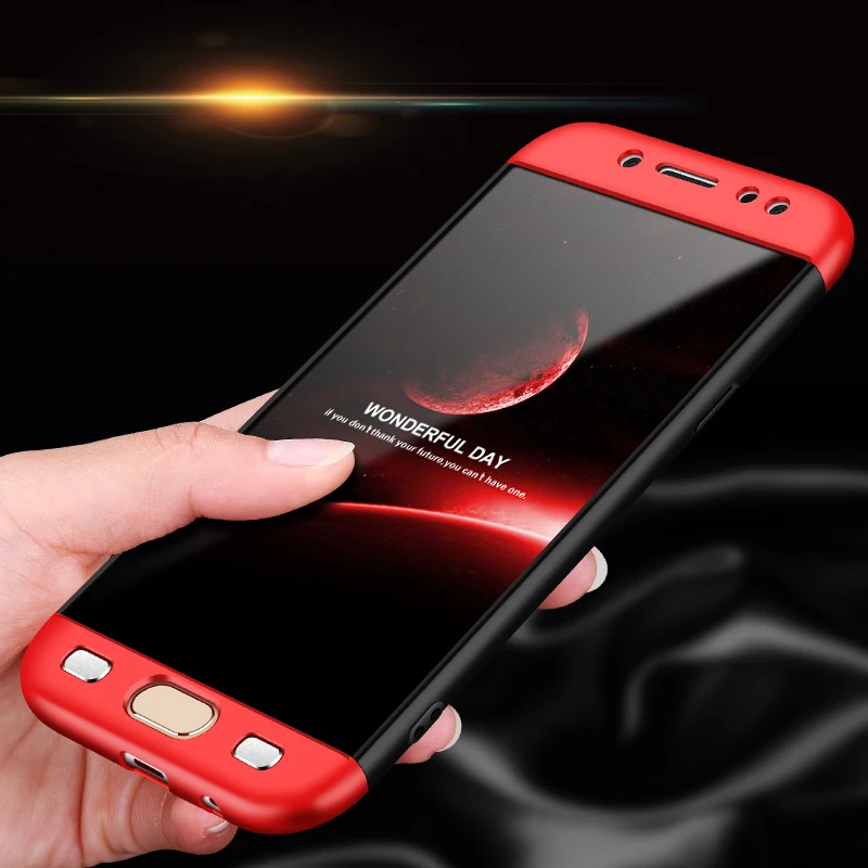 J330 J530 J730 360 градусов полное покрытие ударопрочный жесткий чехол для Samsung Galaxy J3 J5 J7