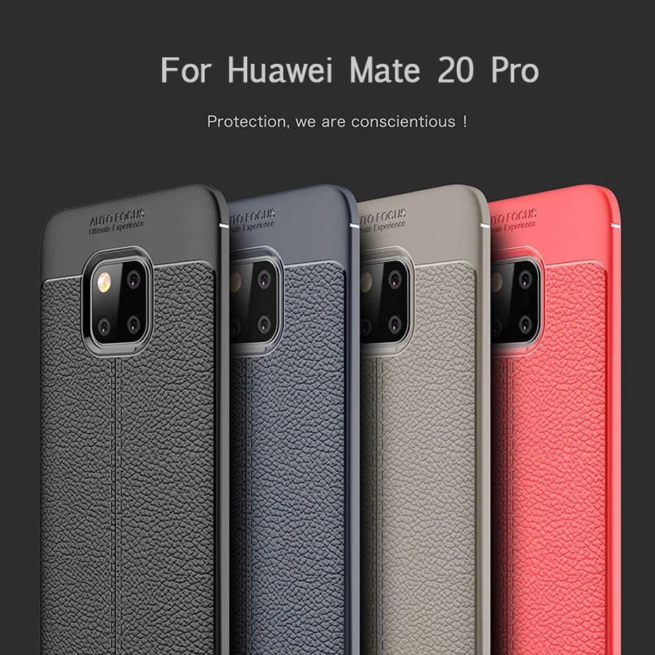 Противоударный мягкий силиконовый чехол из ТПУ для Huawei Mate 20 Pro | Мобильные
