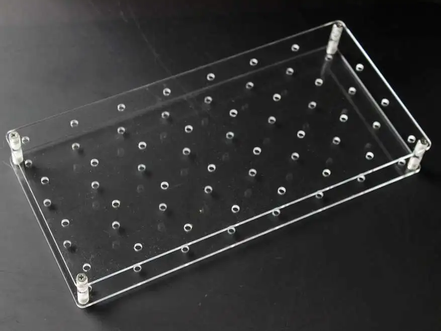 Soporte de exhibición de piruletas de vidrio acrílico, Plexi transparente de 32 agujeros, desmontable