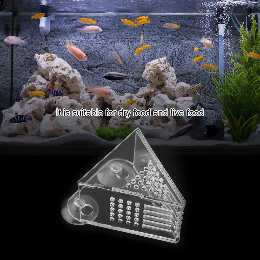 FeederFishing безопасная прочная аквариумная кормушка для рыб с присосками красных