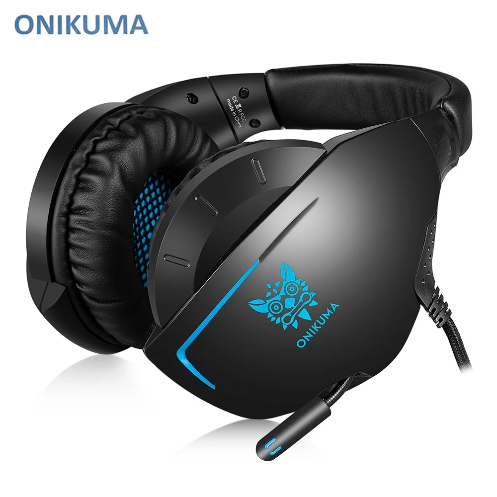Игровые наушники ONIKUMA K7 вкладыши динамические стерео басы звуковая гарнитура с