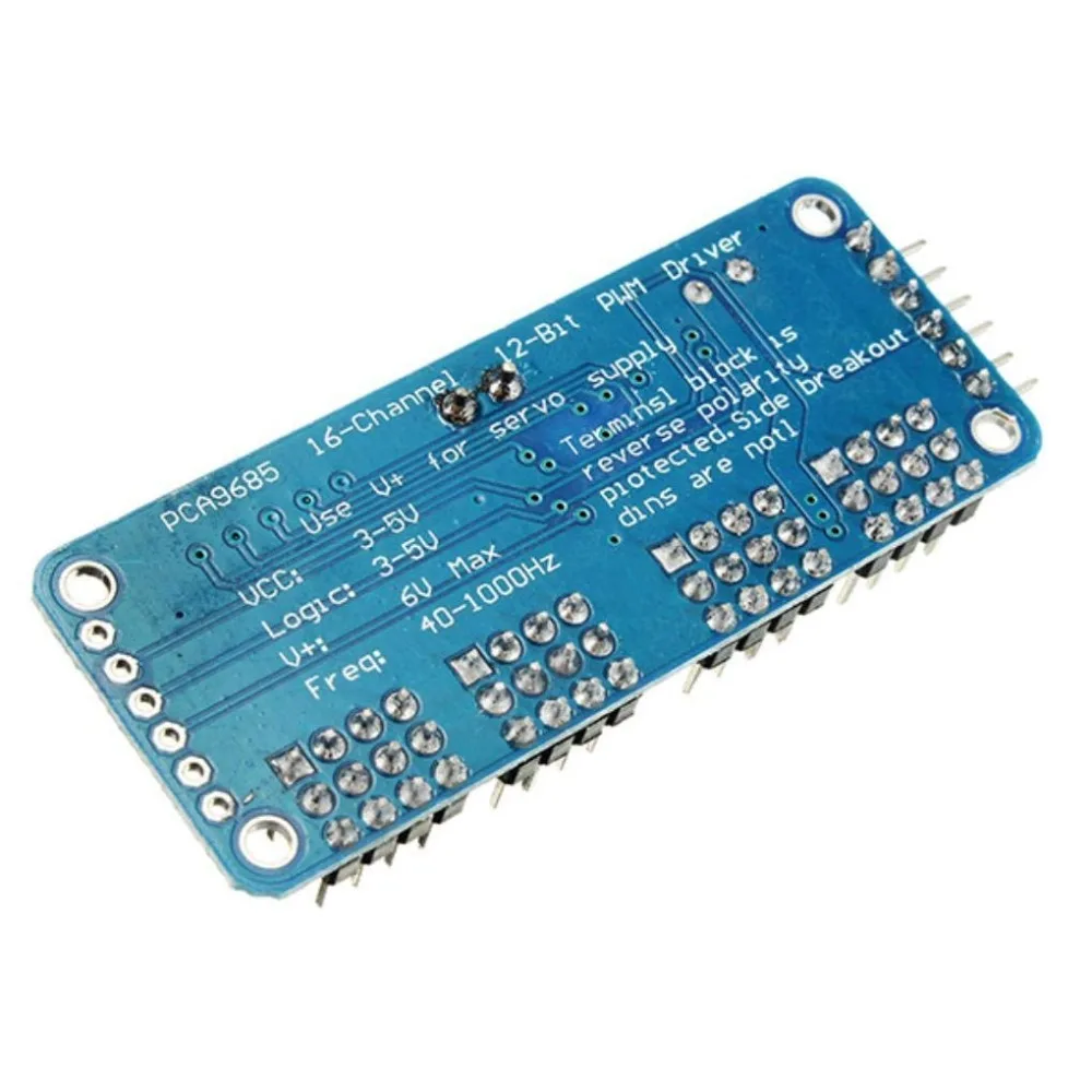 16 канальный 12 битный модуль PWM/Servo Driver I2C интерфейса PCA9685 для arduino Robot Raspberry pi shield module