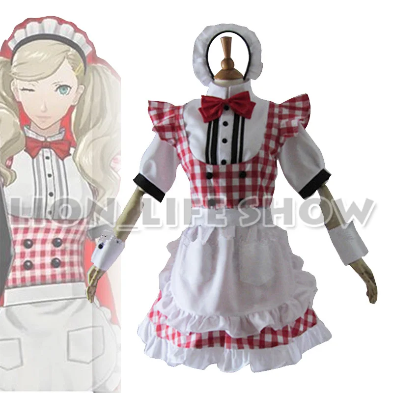 Костюм горничной Persona5/P5 Анна такамаки пантера для косплея|cosplay costume|maid dress cosplaydress