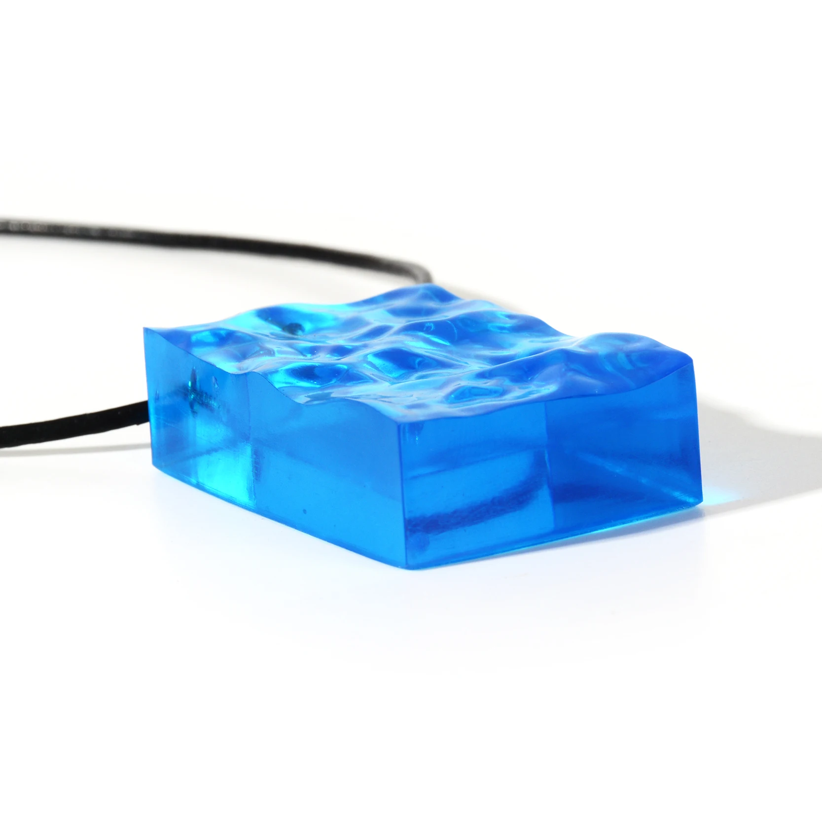Boho Geometric Resin Sea Pendant Black Leather Rope Chain Necklace Ocean Beach Fashion Jewelry Men Women Birthday Gifts | Украшения и