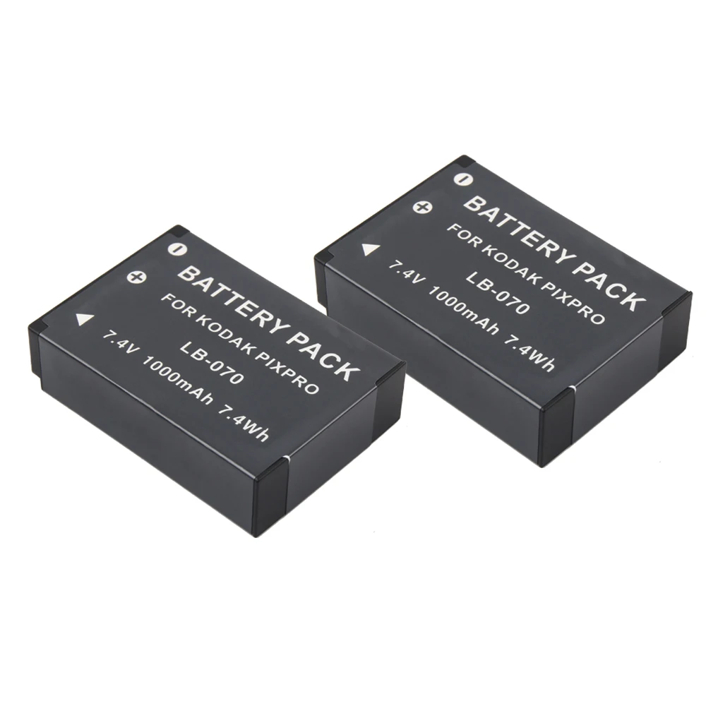 2 шт. LB-070 LB070 Батарея + USB Зарядное устройство для Kodak PIXPRO S-1 S1 AZ651 AZ901 Камера |