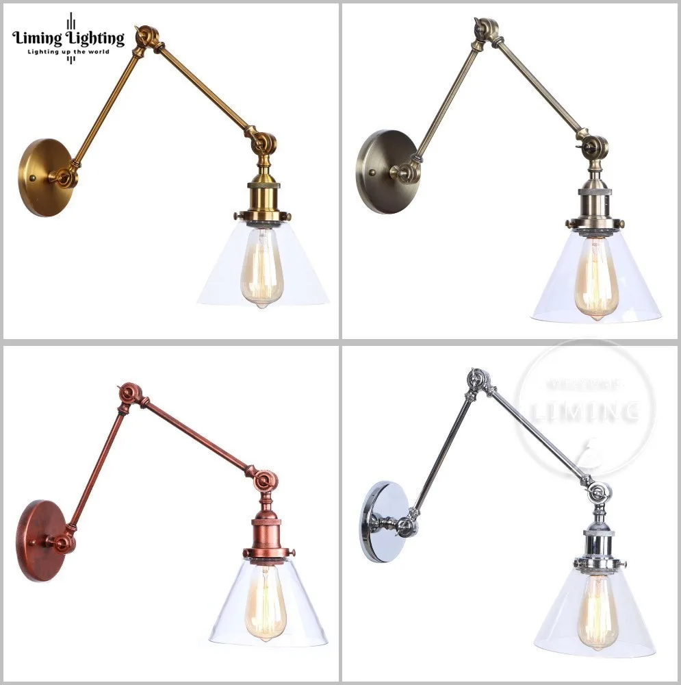 Ретро винтажный чердак качающийся рычаг промышленный светодиодный настенный