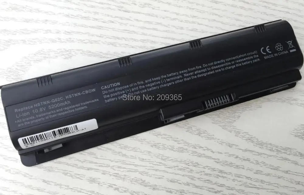 Аккумулятор MU06 для ноутбука HP Pavilion 6 ячеек G4 G6 G7 G32 G42 G56 G62 G72 CQ32 CQ42 CQ43 CQ62 CQ56 CQ72 DM4 CQ57