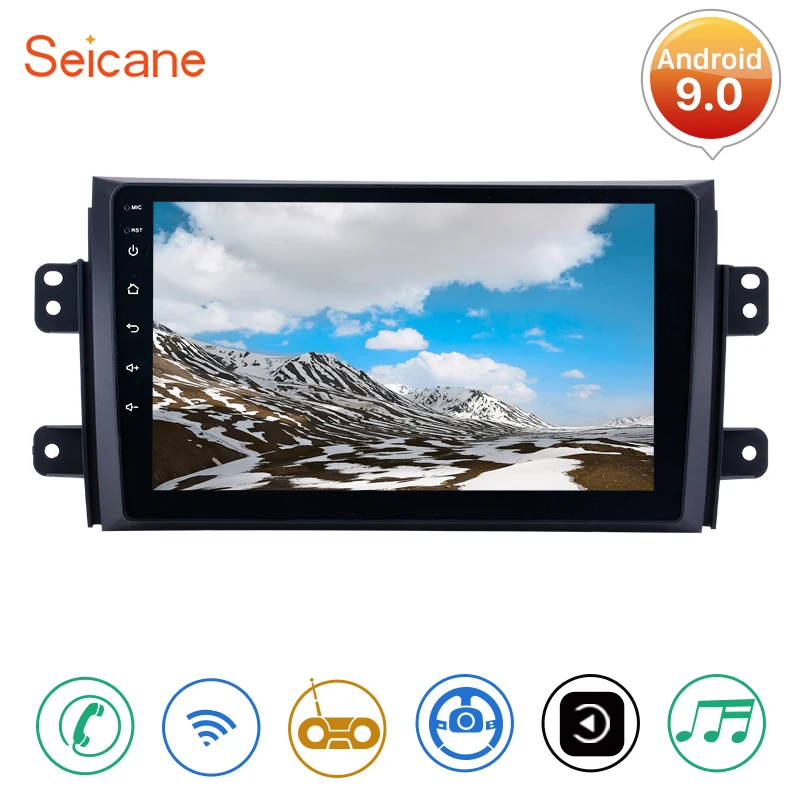 Seicane Android 10.0 2din Car Multimedia Player Bluetooth GPS Navigation For Suzuki SX4 2006-2011 2012 2013 For Fiat Sedici 2005