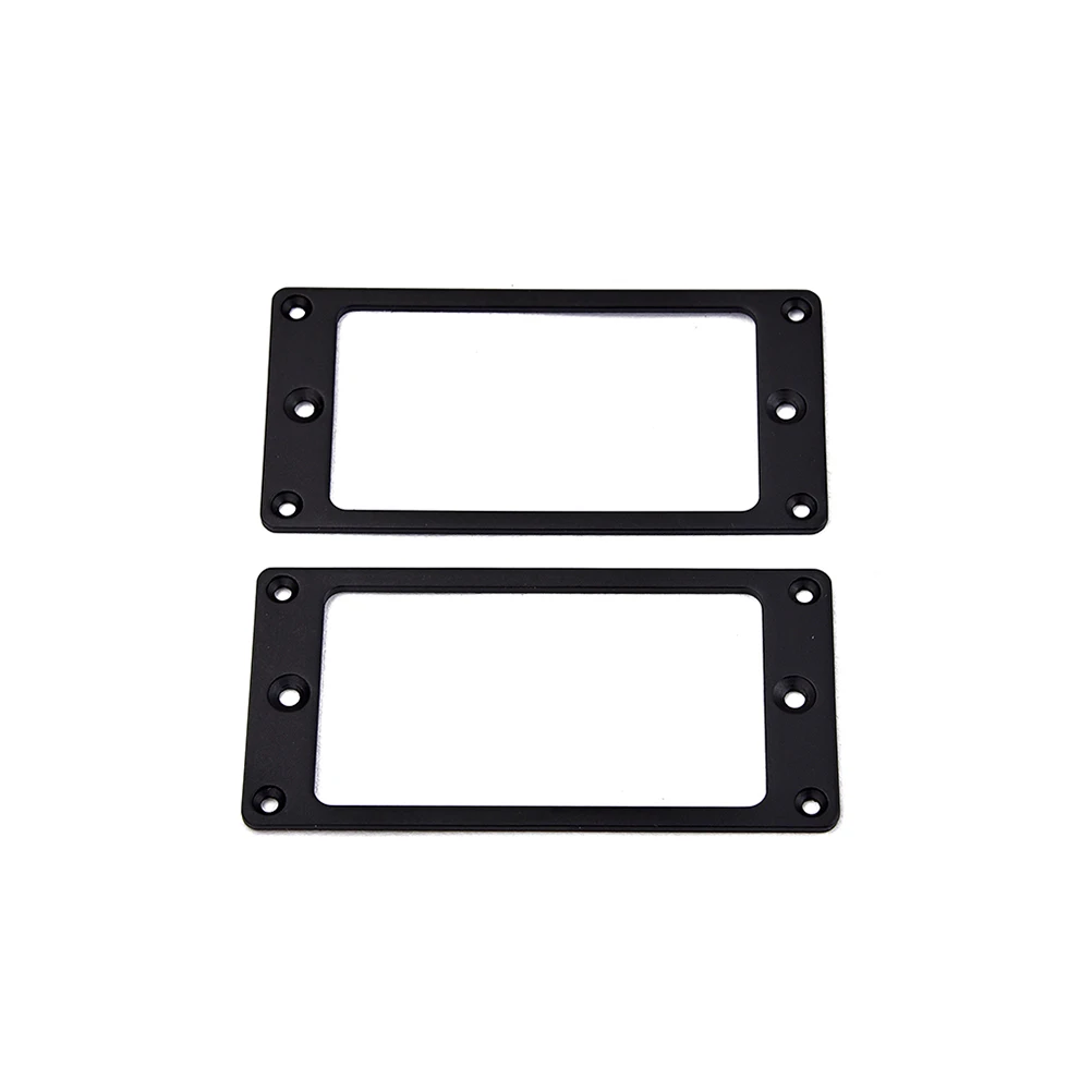 2 шт. металлический Humbucker Пикап Кольцо Изогнутая Нижняя рамка подходит для LP