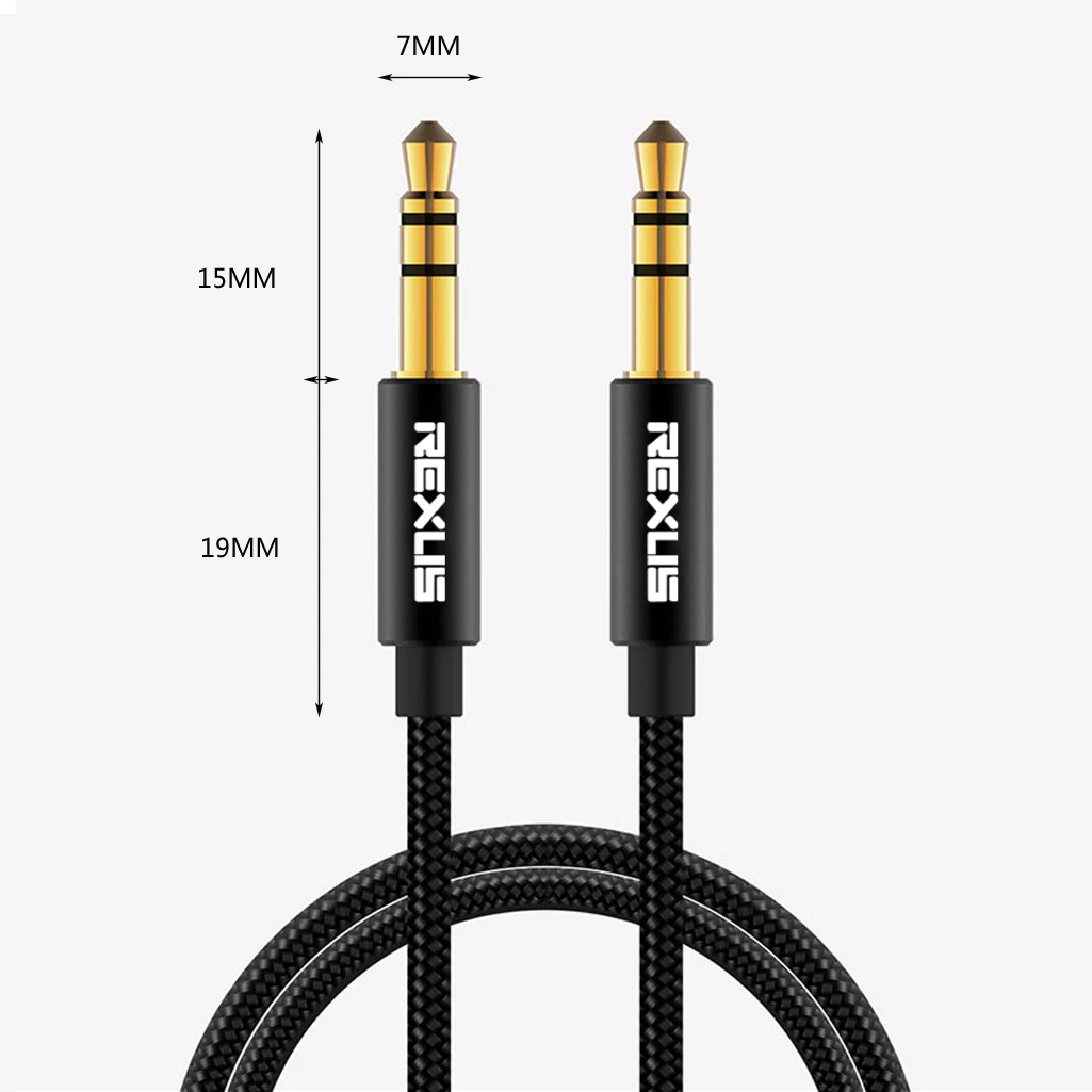 Аудио кабель Top REXLIS Jack 3 5 мм Aux для Iphone 6 Samsung Galaxy S8 автомобильные наушники X-iaomi Redmi 4X |