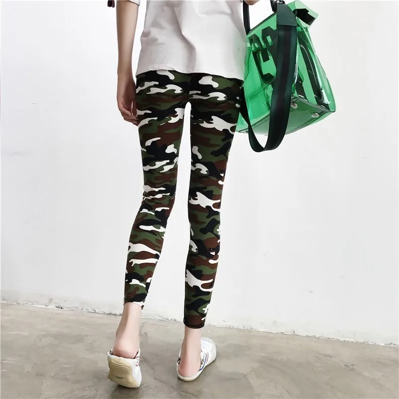 Women Camouflage Print Gym Legging New High Waist Fitness Yoga Pants Elastic Sports Leggings Female Training Energy Tights | Спорт и
