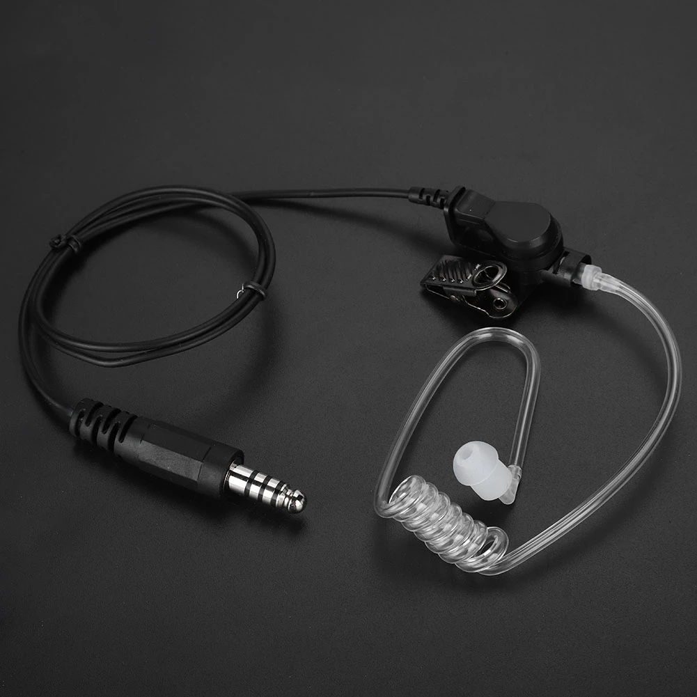 K head Air Duct Walkie talkie In ear гарнитура Акустическая трубка наушник с кнопкой PTT 2019|Рации| |