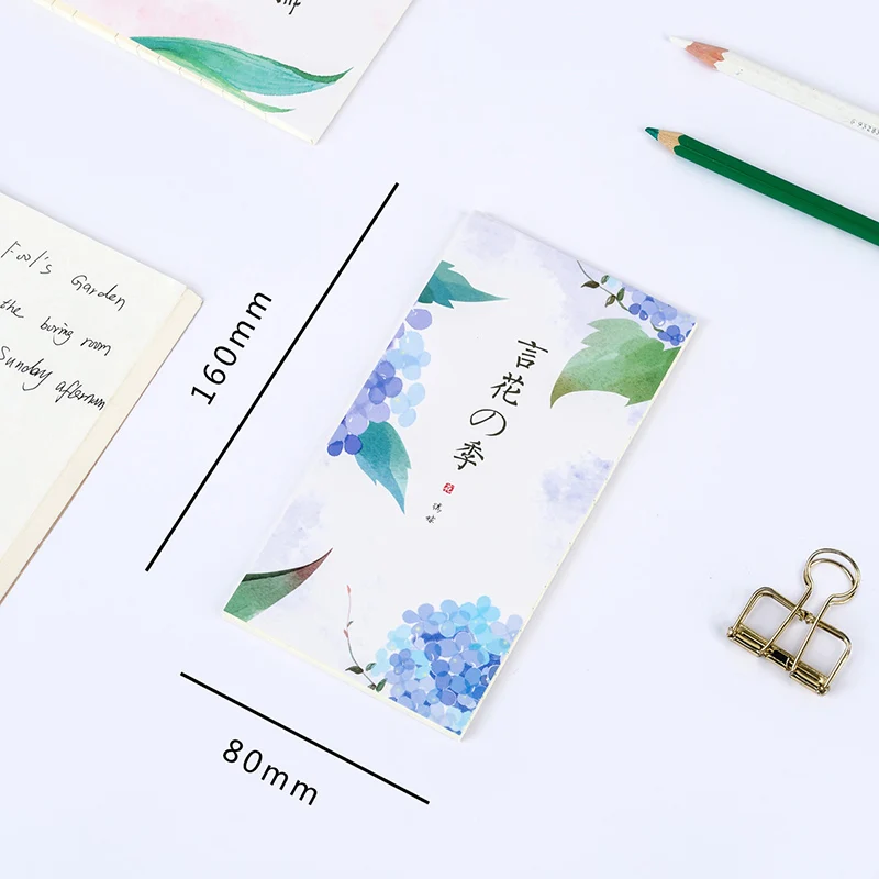 Новинка цветочный блокнот Kawaii в полоску Bullet Journal записная книжка для детей