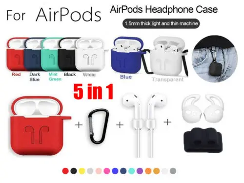 Силиконовый защитный чехол Eaehone для AirPods силиконовый держателя телефона Apple Air Pod
