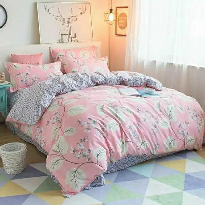 3 шт./4 шт. хлопок лист цветочный одеяло с принтом Обложка Постельное белье