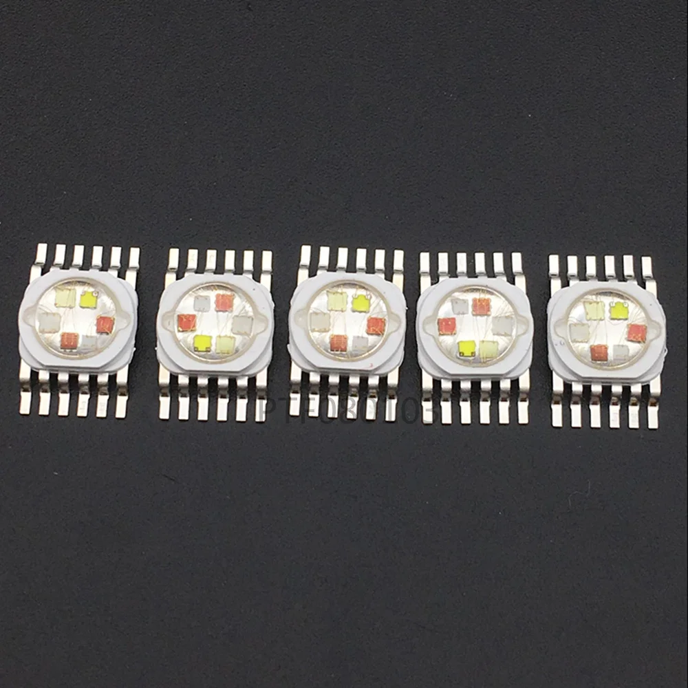 10pcs Stage Lighting RGBW (RGB+W+UV) 4*5W 15W LED Lamp Emitter Diodes For Stage Lighting High Power LED 45mil Epistar LED Chip