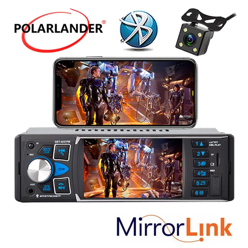 Камера заднего вида USB AUX FM радиостанция Авто Аудио MP3 MP5 плеер беспроводной Bluetooth 1