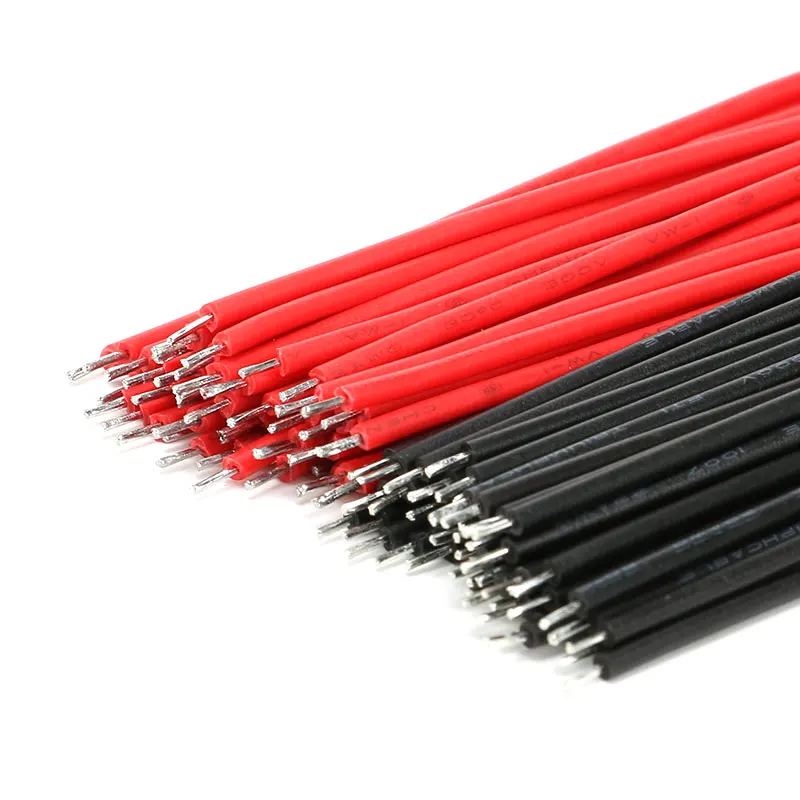 100 шт./компл. 22AWG макетная плата перемычка Кабель Комплект проводов 6 см Fly