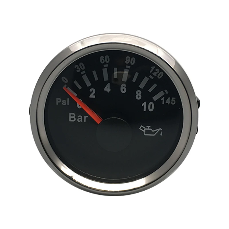52 мм Авто Лодка Tuck масляный манометр для мотоцикла топлива 0 10 бар 145PSI с красной