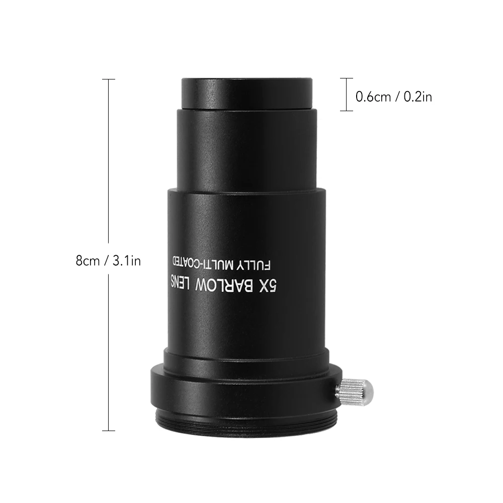 

5X Barlow Eyepiece Multi-coated Eyepiece Planetary Eye Lens 1.25INCH Astronomical Telescope Eyepiece for Monocular