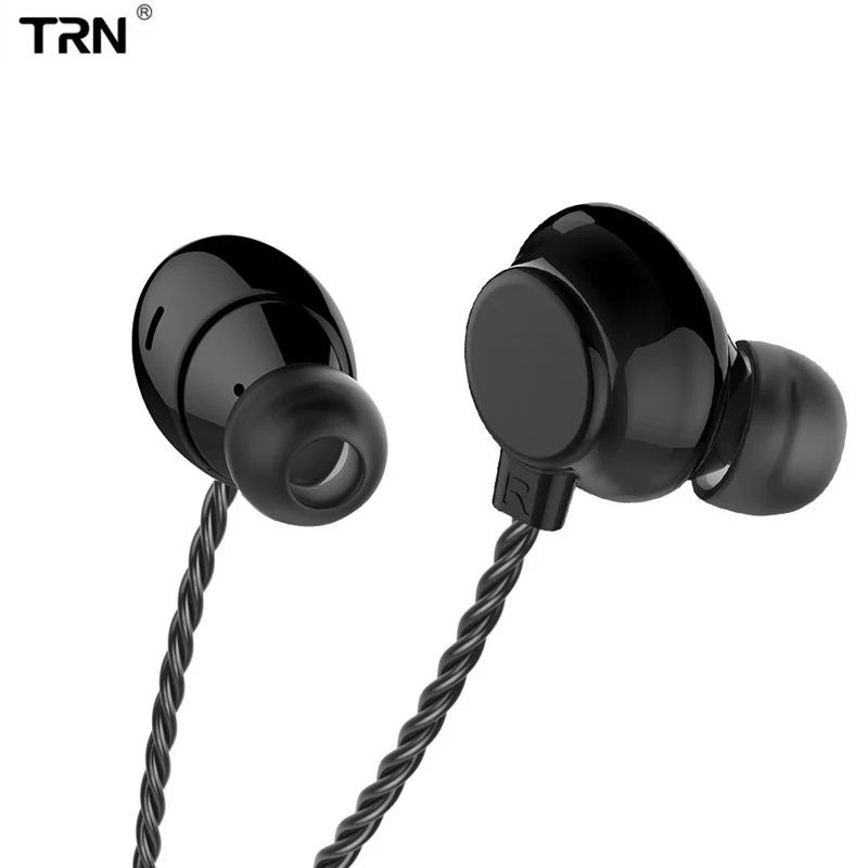 TRN H1 динамический блок 3 5 мм наушники HIFI DJ Monito спортивные металлические стерео бас